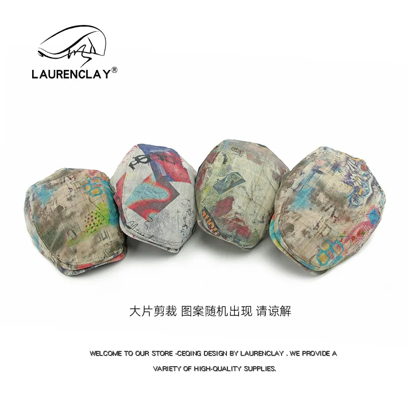 American Reversible Beret for women Street Hip-hop Graffiti baseball cap Trendsetter painter's Hat for men Forward Cap