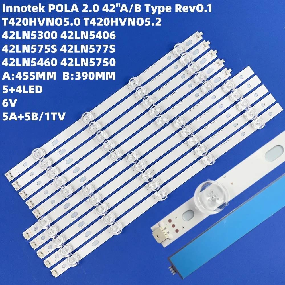 10PCS For 42 Inch TV INNOTEK POLA2.0 42 Rev0.1 Pola 2.0 T420HVN05.0 42ln570v 42LN5400 42LN5300 T420HVN05.2
