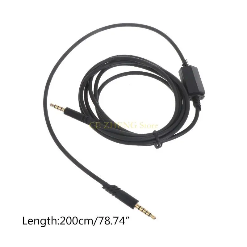 e56b 200cm 교체 오디오 노이즈 취소 A40 A30 헤드폰 용 MMCX A10 헤드폰 보조 케이블 코드