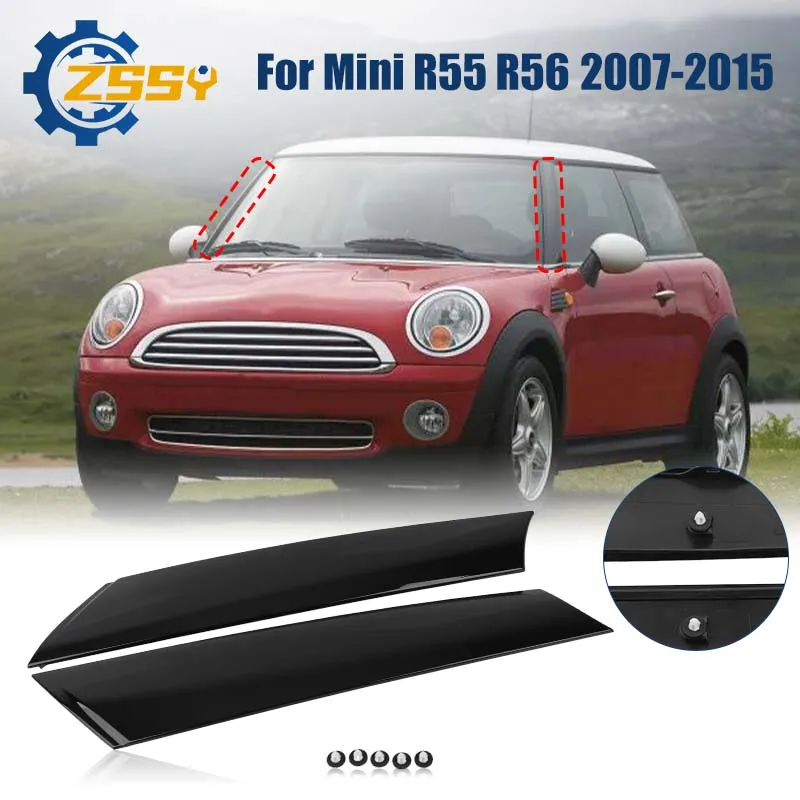 51137272583 51137272584 A Pair Windshield Post Trim A Pillar Windshield Side Molding Cover For Mini Cooper R55 R56 R57 2007-2015