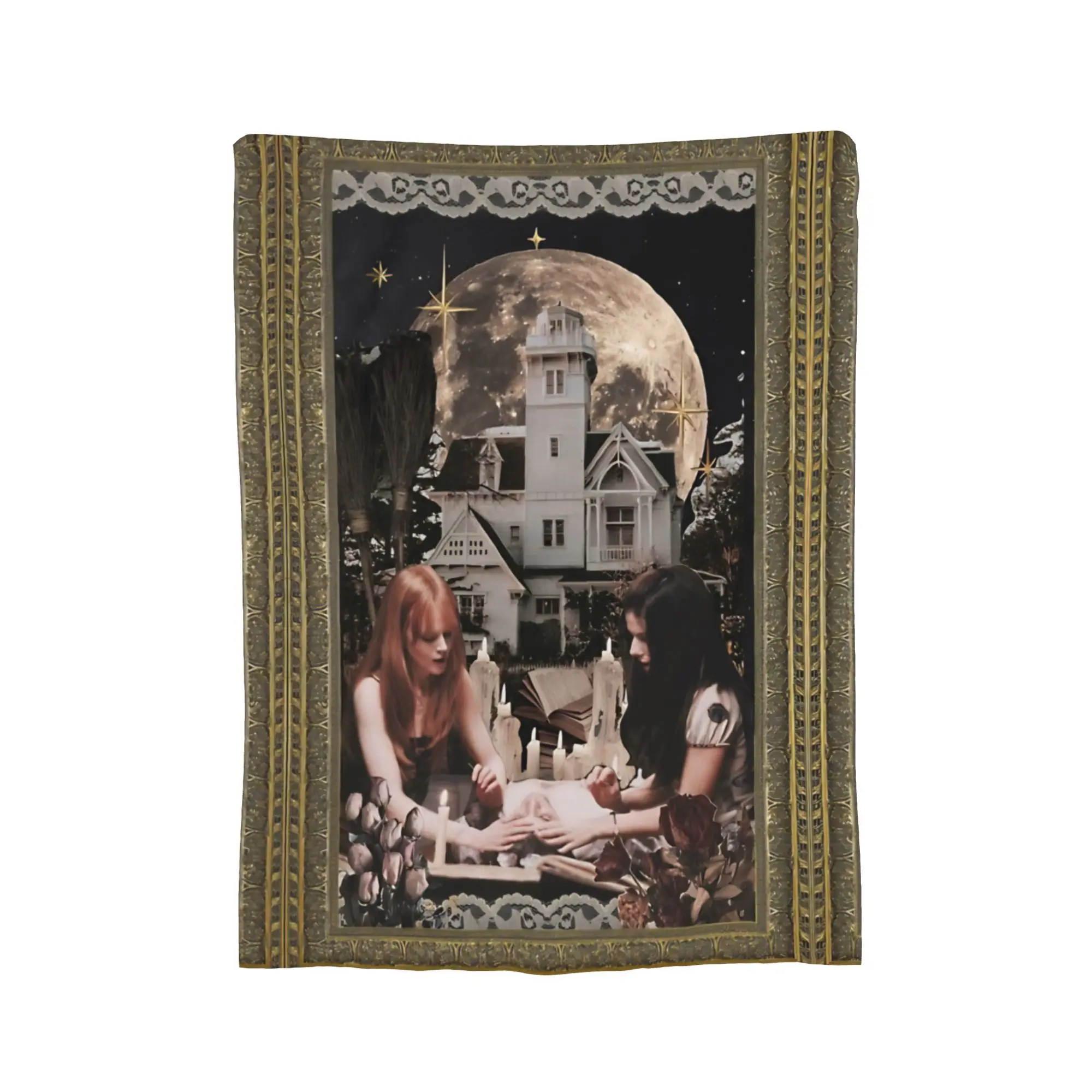 Practical Magic Collage  Witchy Women Blankets  Flannel Funny Soft Throw Blankets for Bedding Lounge All Season