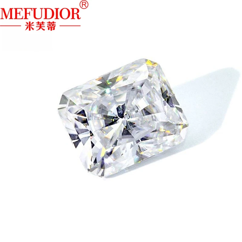 Moissanite Loose Gemstone 1ct-10ct Radiant Cut White Brilliant D Color VVS Pass Diamond Tester GRA Certificate Jewelry Making