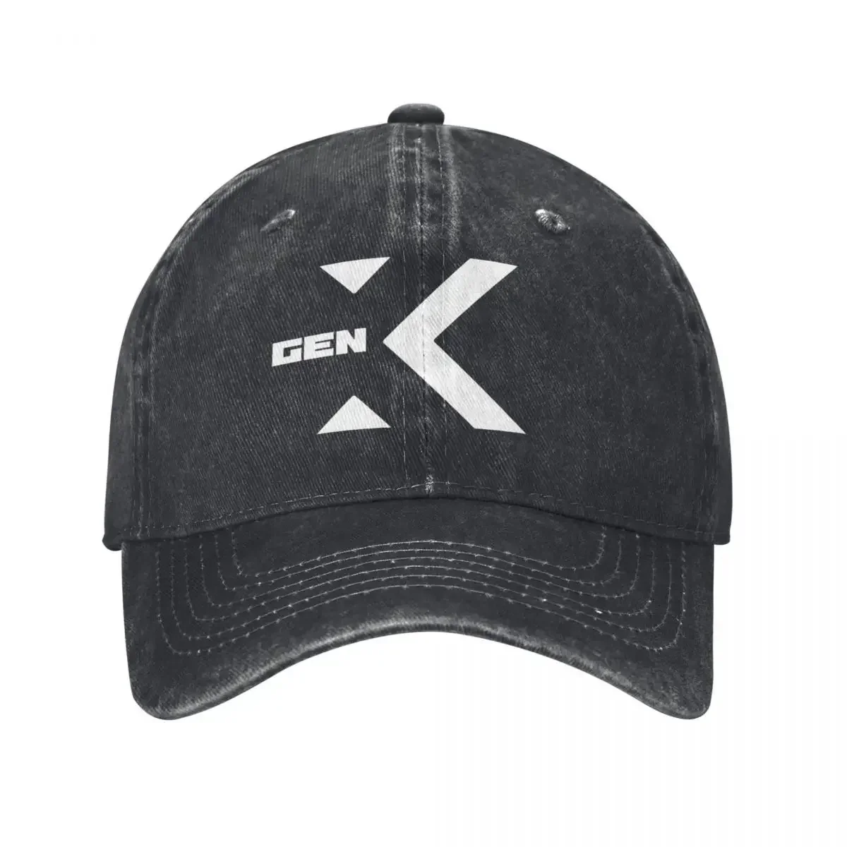 Abstract Generation X White Print Baseball Cap Snap Back Hat Beach Hat Dad Hat Beach Bag Baseball Men Women's