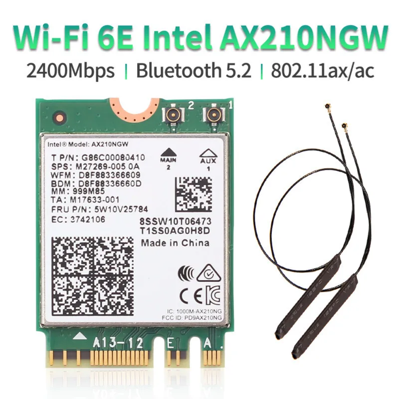 Intel Wifi 6E AX210…