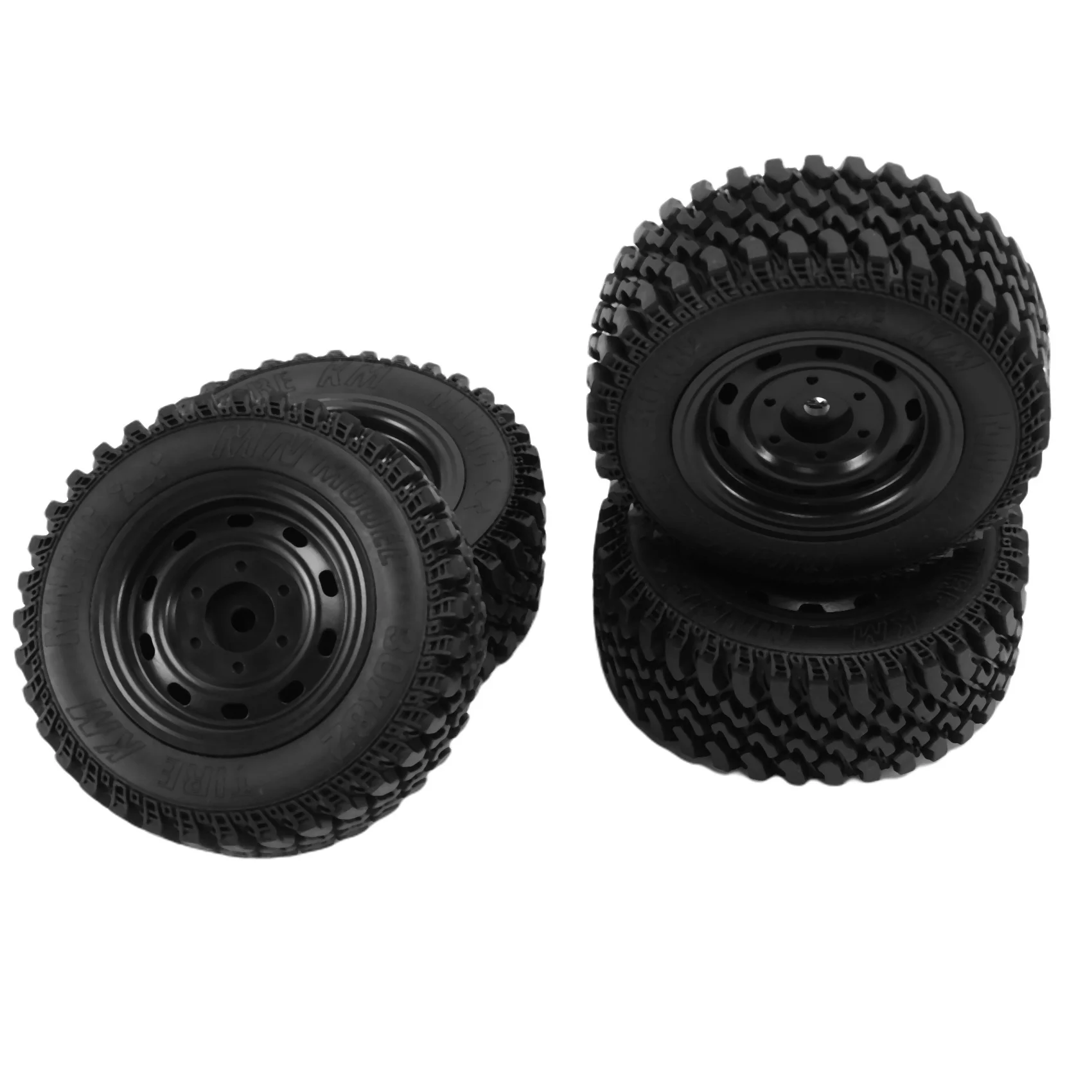 4PCS 80MM RC Tire RC Rubber Tire Professional Plastic Rubber Tire RC Accessory Upgrade Parts Fit for MN86 RC car