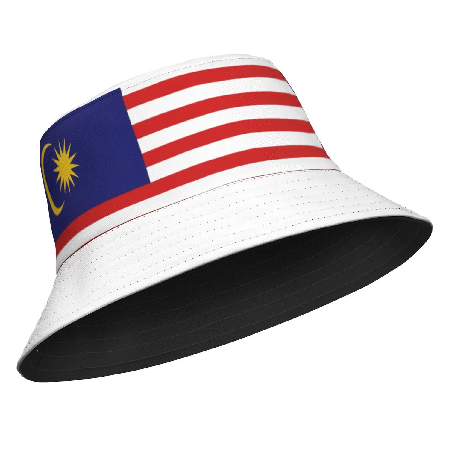 Malaysia Fisherman Hats custom made name number Logo photo Bucket Cap nation flag malay malaysian country college Headgear