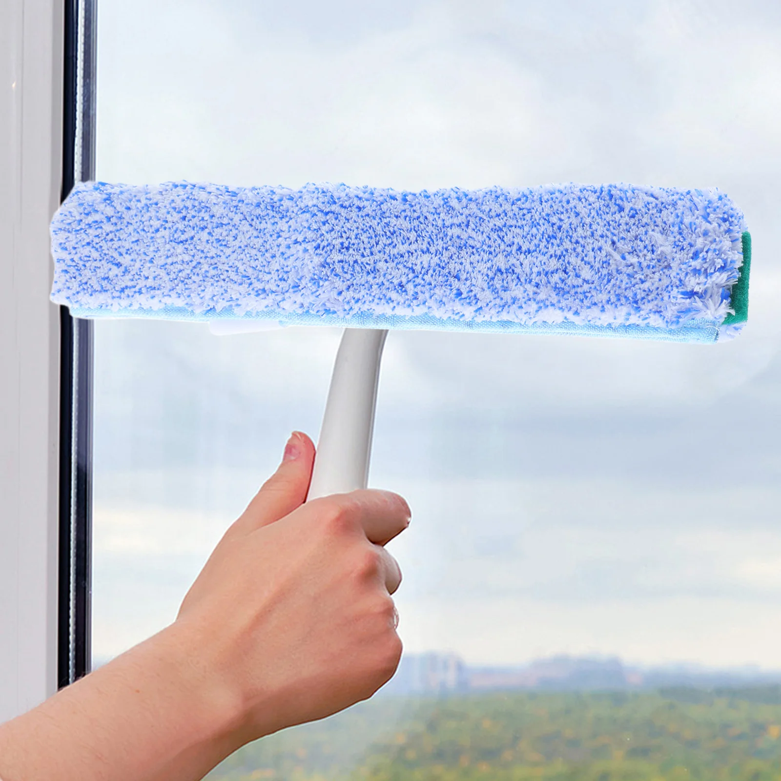 

Window Cleaner Tool Glass Reusable Replacement Sleeve Efficient Home Bathroom Mirror Car Windshield Cleaning Equipment