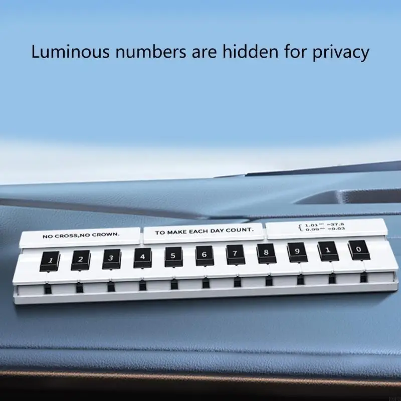 Convenient Innovative Design PVC And ABS Temporary Parking Card Plate Suitable For Most Car Owners Quick Contact Display R6FB