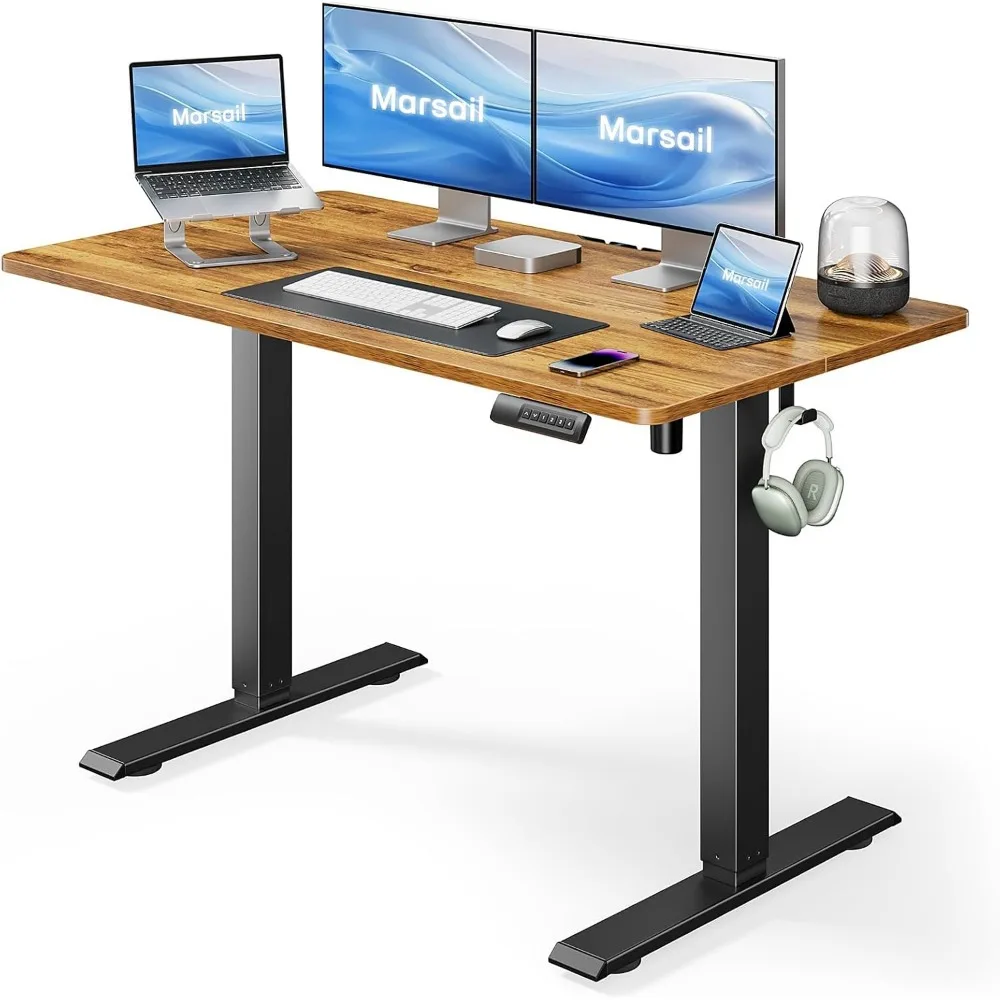 Electric Adjustable Height Desk, 48x24 Standing Computer Desk with 4 Memory Positions