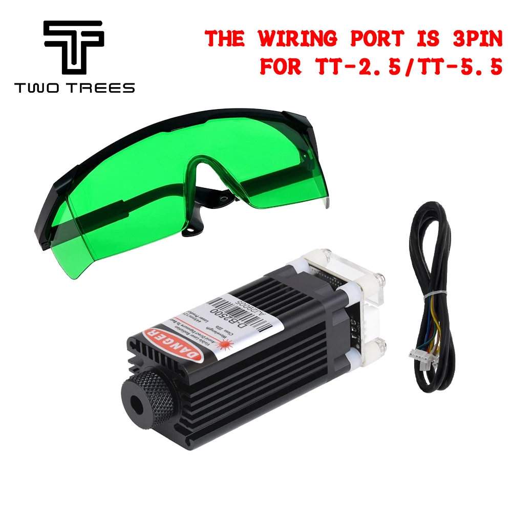 

TWOTREES Laser Engraving Module 450nm Blue Light 40W Laser Head for Laser Engraver Cutting Machine Woodworking Tools