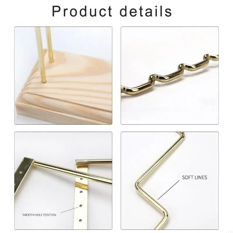  Elegant Metal Jewelry Display Stand Stylish Storage Organizers Metal Jewelry Stand for Organizing Rings and Watches