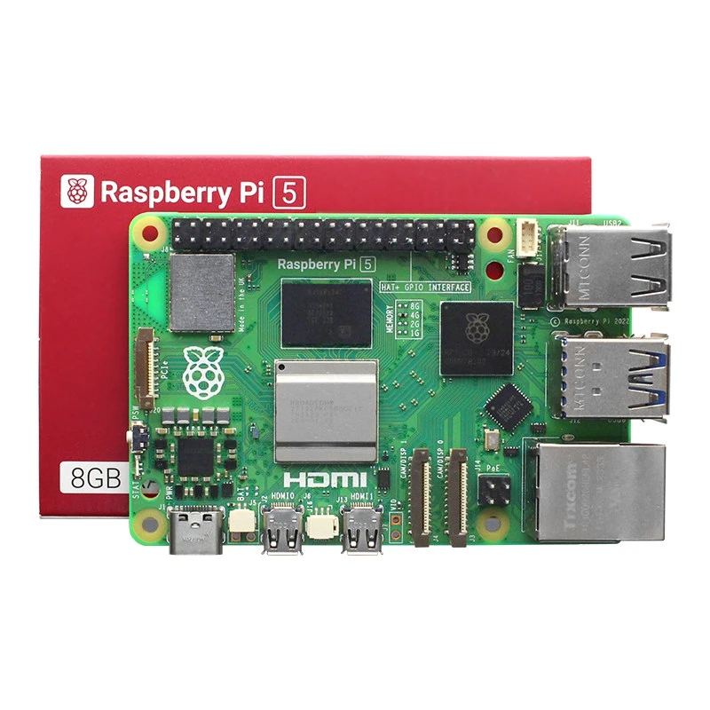 Raspberry Pi 5 Pi5 Cortex-A76 Linux Arm Board Python programlama PCI Gigabit Ethernet USB 3.0 Raspberry Pi5 1GB 2GB 4GB 8GB 16G