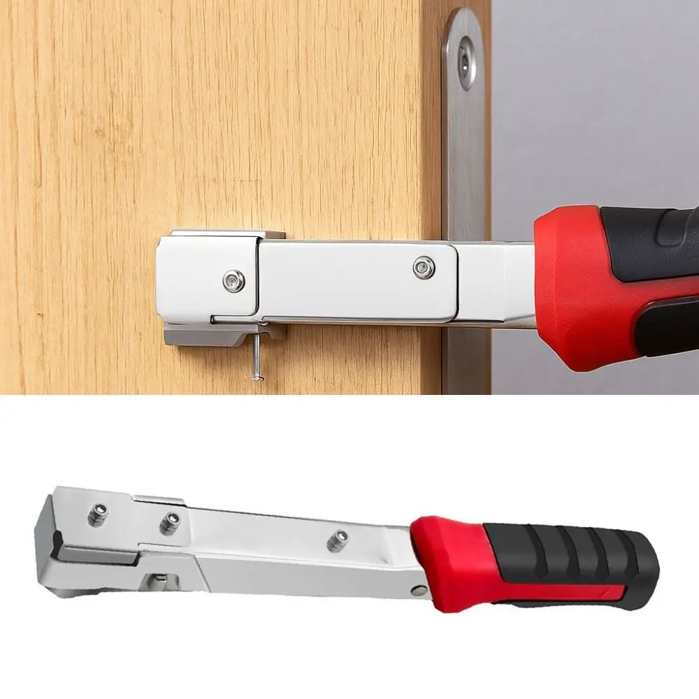 

Fixed Wiring Handheld Hammer Tacker Stapler Automatic Nail Feeding Device Ergonomic Door Type Stapler Impact Resistant