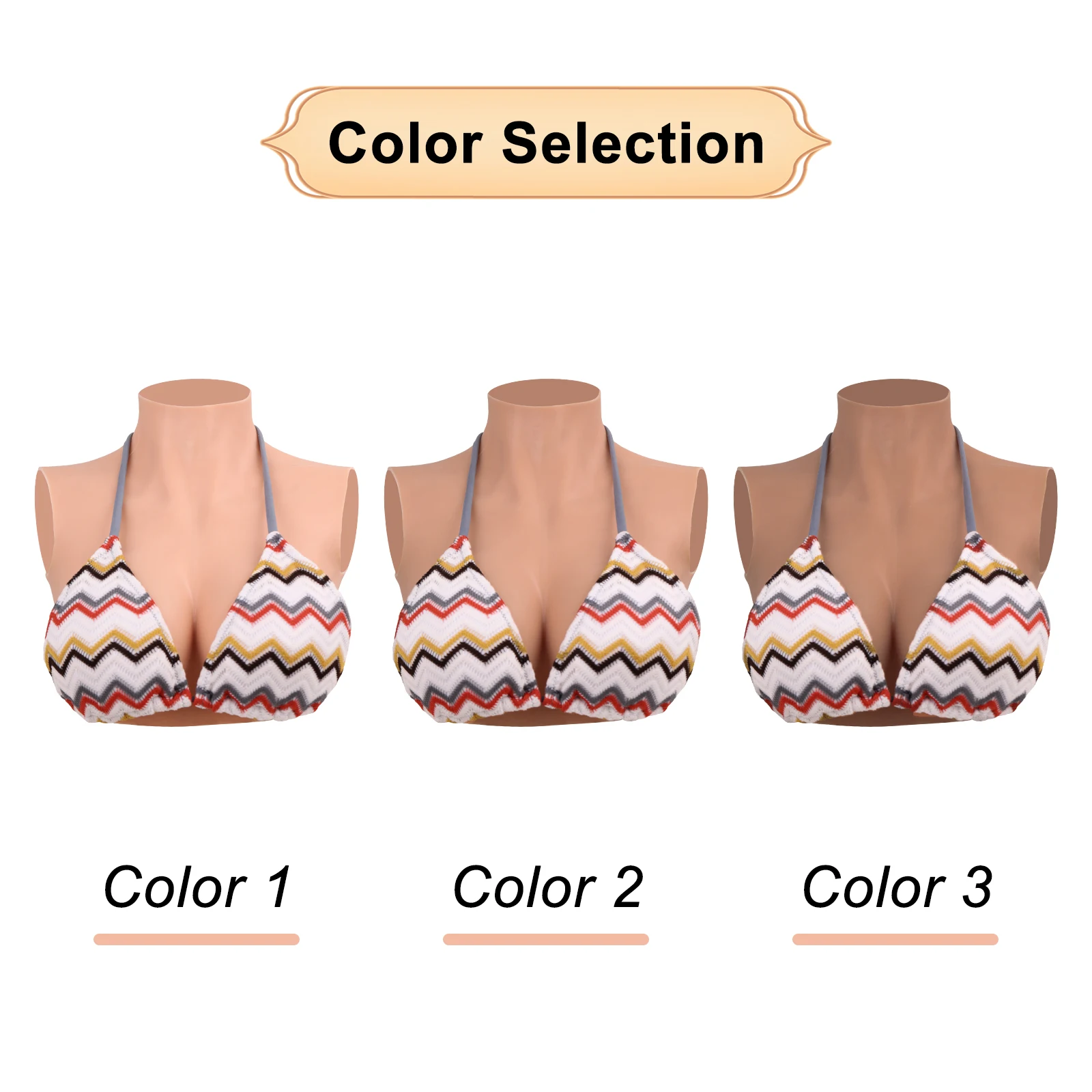 CYOMI Silicone Fake Breast Forms Huge Boobs Chest for Mastectomy Cancer Transgender Crossdresser Cosplay Sissy Drag Queen