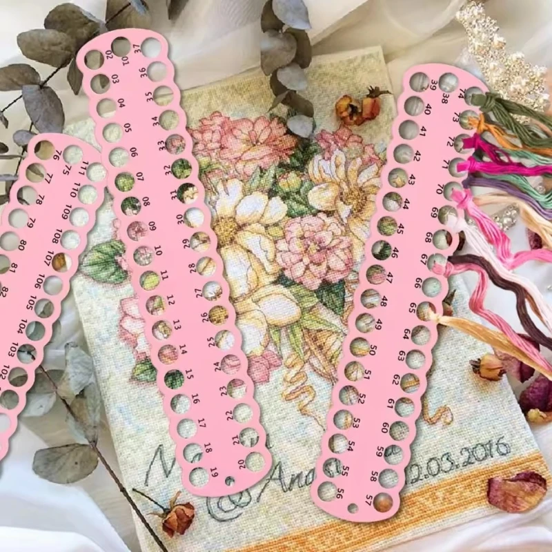 

1pcs Embroidery Floss Organizer Craft Storage Holder 37-Hole Embroidery Thread Organizer PC Winding Board for DIY Sewing Storage