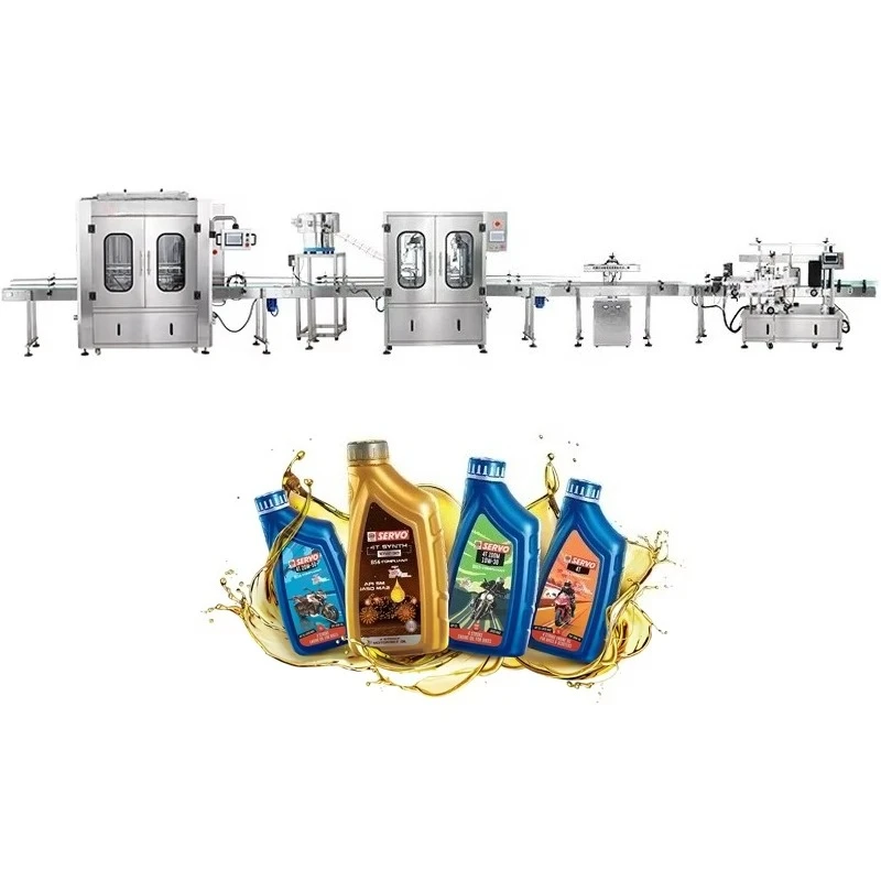 2000 Bottles/hour Paint Can Brake Oil Production Line Filling Capping Labeling Aluminum Foil Sealer Packing Machine Customized