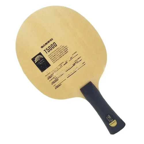 Imagen 2 del producto Original SANWEI T5000 hoja de tenis de mesa de carbono (5 + 2 carbono) raqueta de T-5000 paleta de Ping Pong raqueta de tenis de mesa profesional