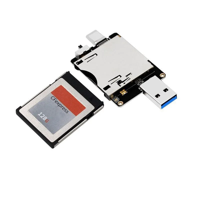 Portable CFExpress USB 3.1 Type C Card Reader Smart Memory Card Reader Flash Drive Adapter Support CFE 10Gbit/S