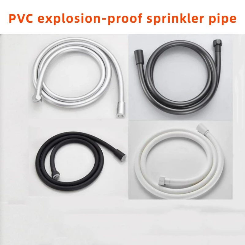 1.5/2M PVC Silicone Shower Head Hose Flexible Pipe Tube High Pressure Water Multilayer Plumbing Bathroom Accessories