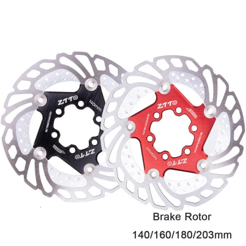 Mountain bike cooling floating disc Six-nail oil brake disc 140 160 180 203mm disc brake disc