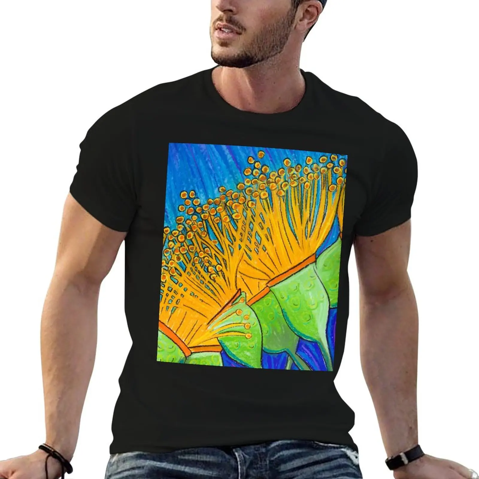 

Pastel Art- Dancing in the Breeze T-Shirt summer top plain cotton graphic tees men t shirts high quality