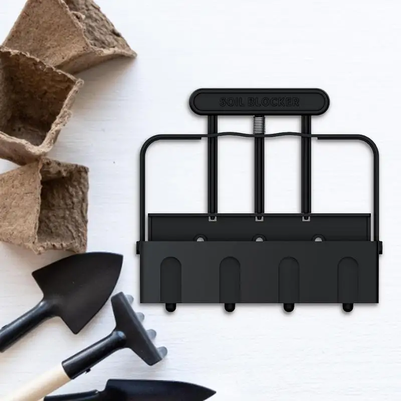 Manual Earth Block Maker, Soil Blocker, Plug Seedling, Potting, Tool for Seedlings, Transplants, Garden Tools