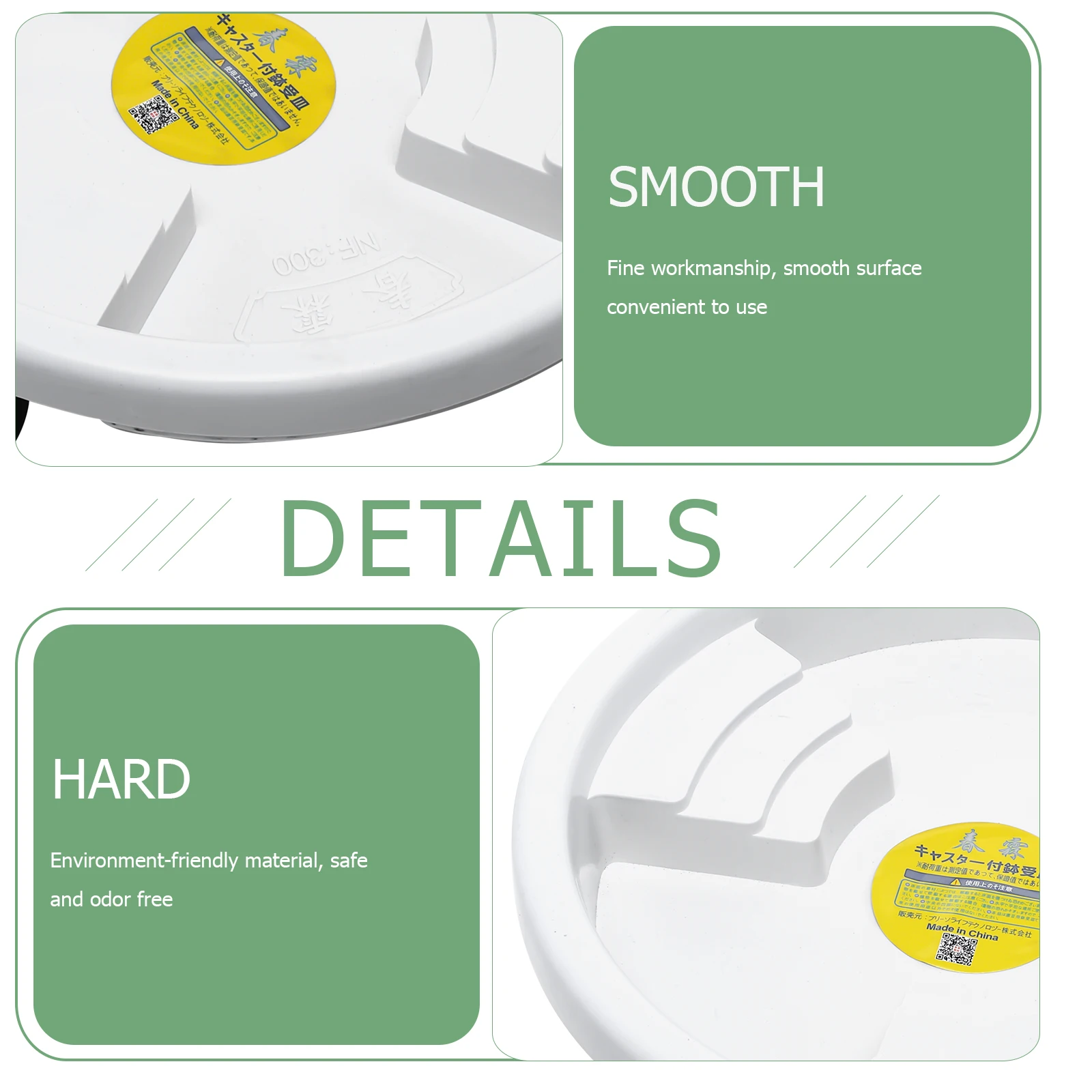 

1pc Universal Wheel Flowerpot Tray Movable Plant Pot Base Thickened Durable Rolling Saucer For Home Easy Clean Botanical Planter