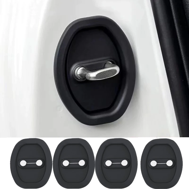 4PCS General Motors Door Lock Rubber Sleeve Protective Pad Door Shock Absorption Buffer Anti-collision Paste