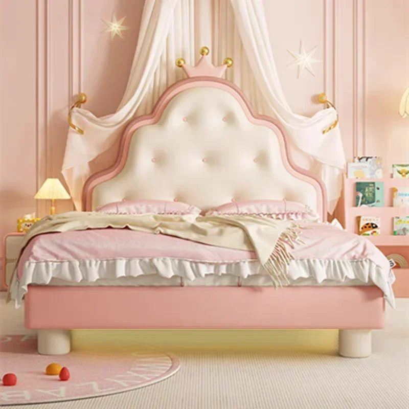 

Розовые детские кровати в европейском стиле: простые, недорогие, на заказ, из дерева, односпальные, современный дизайн, мебель для дома (Lettino Per Bambini)