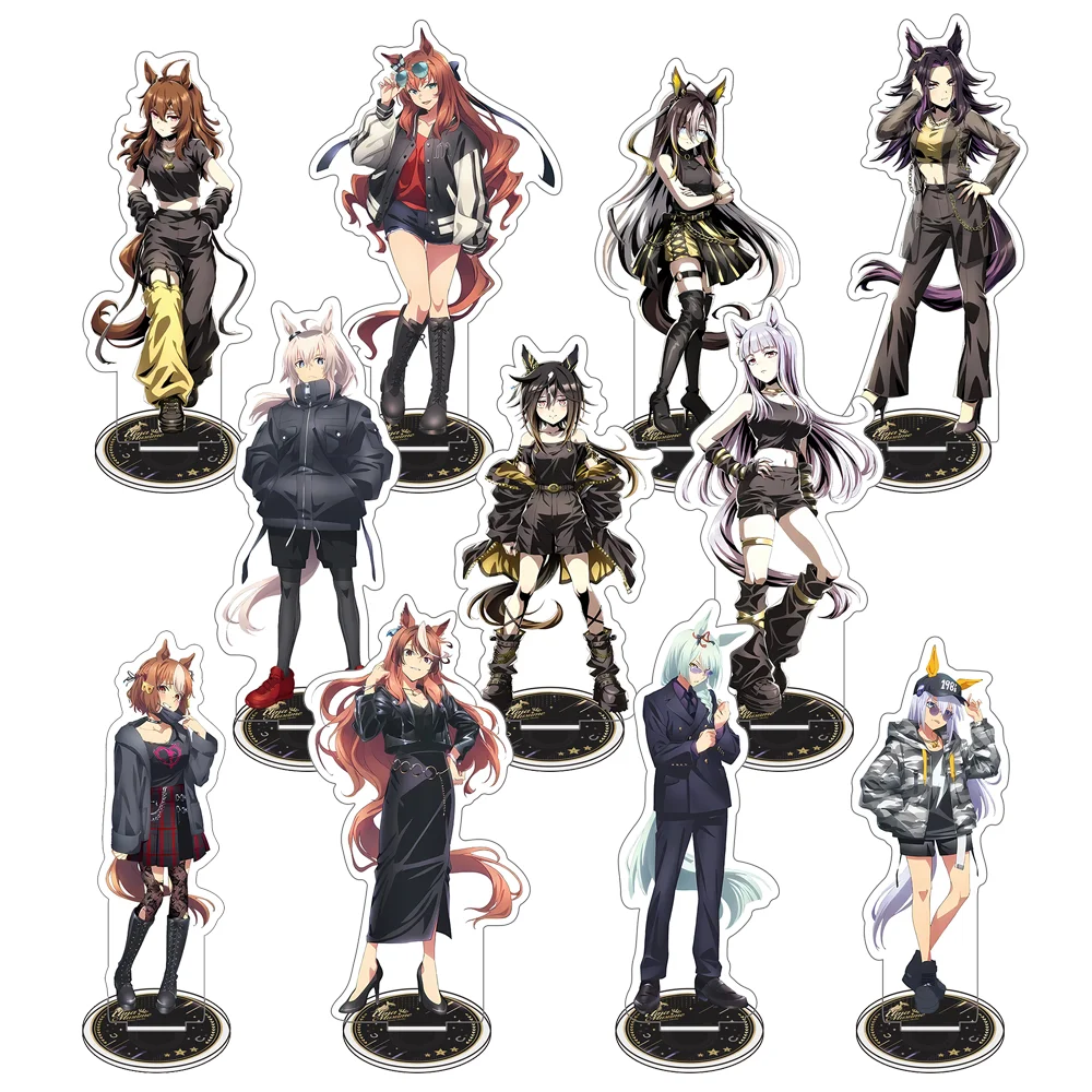 Horse Racing Anime Uma Musume Pretty Derby Acrylic Stand Tokai Teio Oguri Cap Special Week Clear Figure Collect Gift  keychain