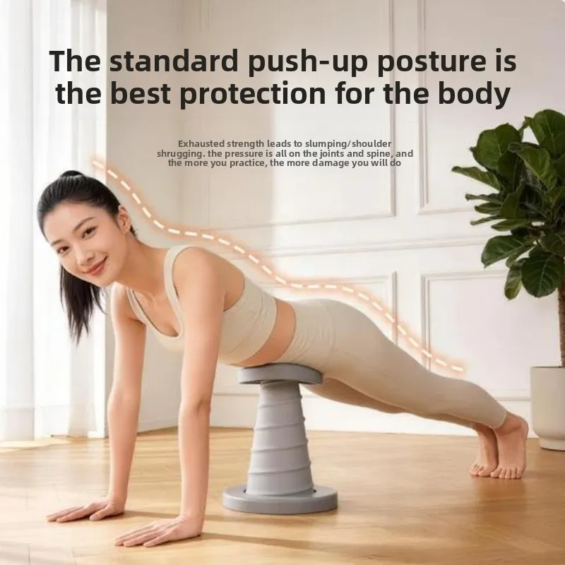 Automatic Rebound Push-Ups Stands Spring Assisted Auxiliary Training Equipment, Workout Support Trainer for Full Body Exercise