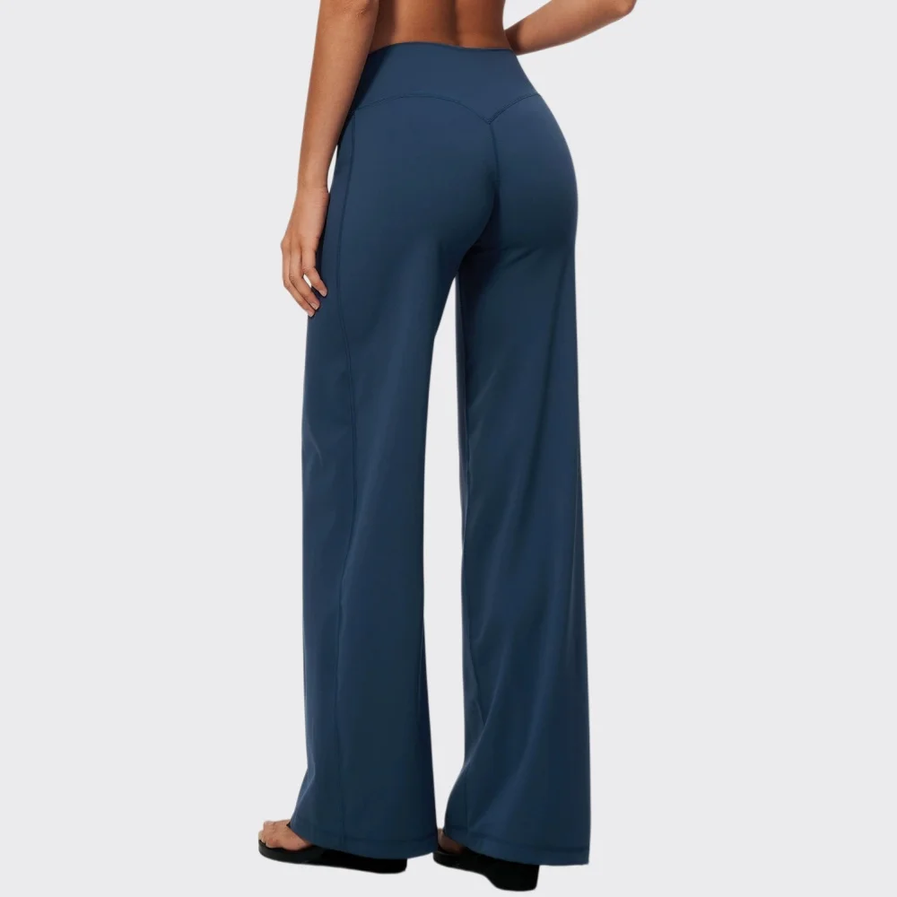 Women High Waist Wide Leg Yoga Pants Fitness Bell-bottoms Women's Elastic Push Up Sports Tights Yoga Gym Workout Flared Leggings