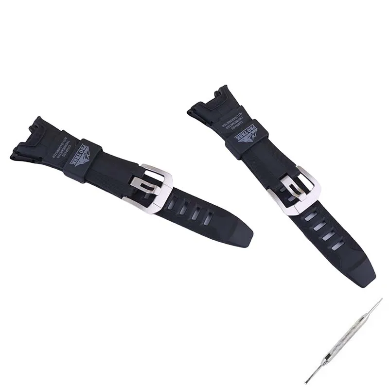 Akcesoria do zegarków Żywiczny pasek do zegarka Klamra do PRG-110 PRW-1300Y Sportowy wodoodporny gumowy pasek