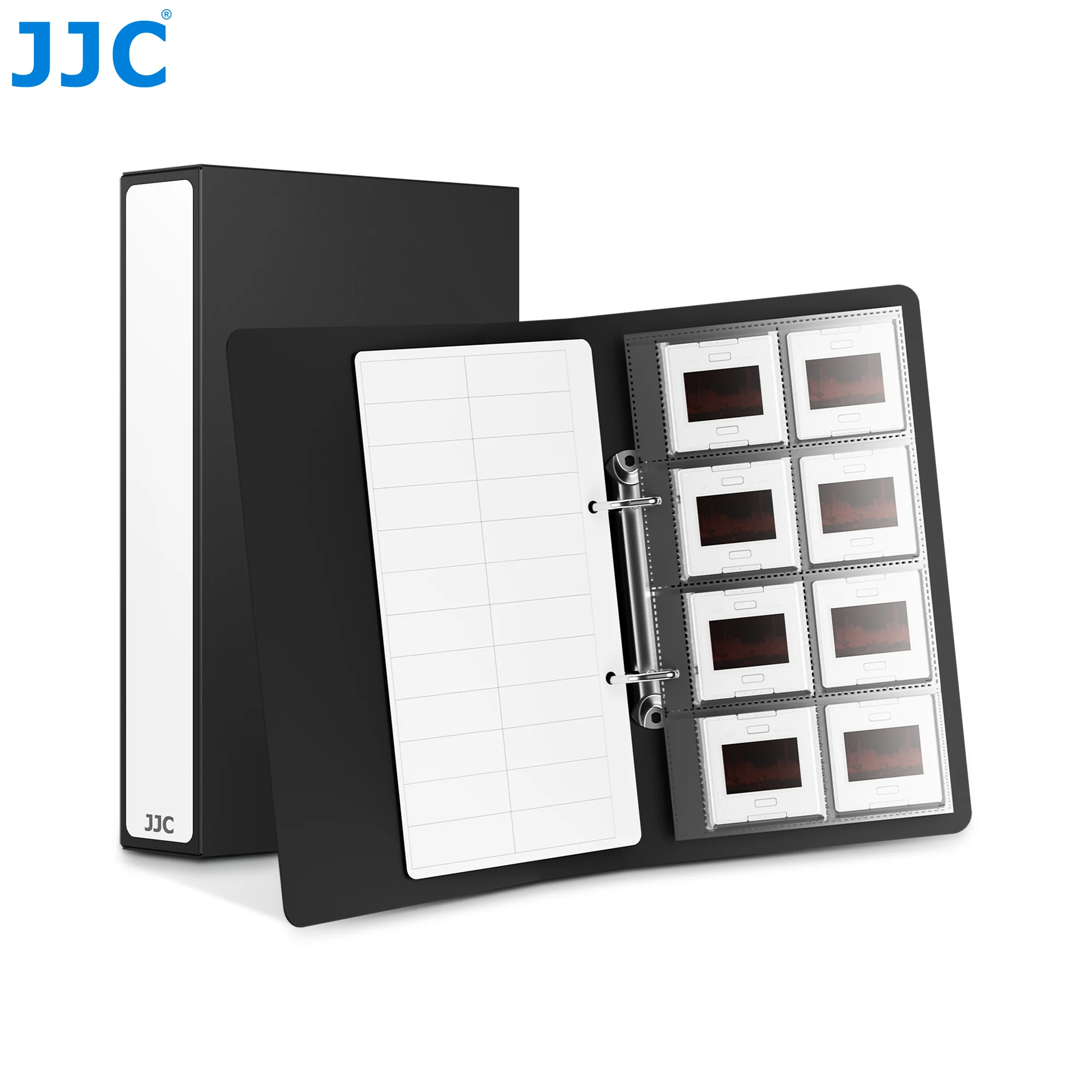 

JJC 96 Pcs 35mm Film Album Set Film Negative Storage Album 35mm 135 mm Film Negative Pages Holds With 48 pcs Film Slide Mounts