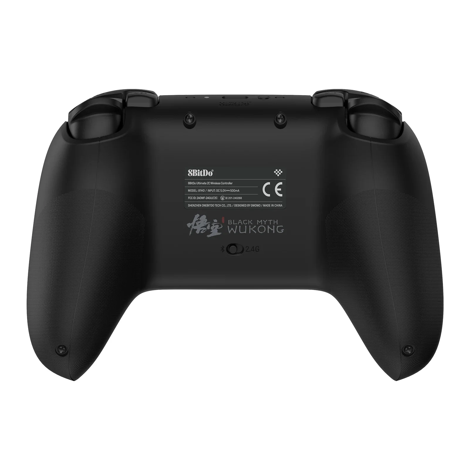 8bitdo-mando de juego inalámbrico 2C con cable, mando negro Myth WuKong con efecto Hall para Windows 10/11 y Android