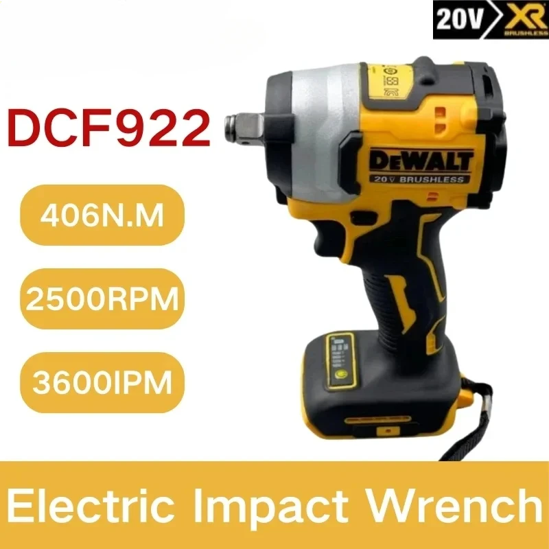 DCF922 Wireless Impact Wrench Rechargeable High Torque 205Nm(Reverse) 1/2