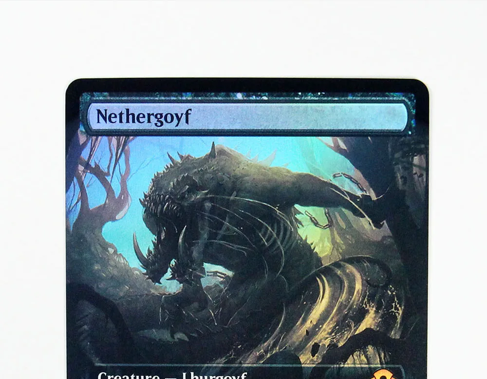 

Foil/Holo Nethergoyf TCG Magical Proxy Black game Top Quality Proxy Playing Cards Gathering Board deck Game Trading Cards