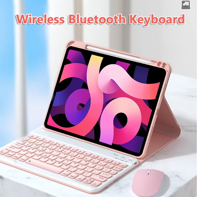 Keyboard Cover for Xiaomi Poco Pad 2024 12.1" 6S Pro 12.4 5 6 11inch for Redmi Pad Pro 12.1inch SE 10.61 Folio Case Bluetooth