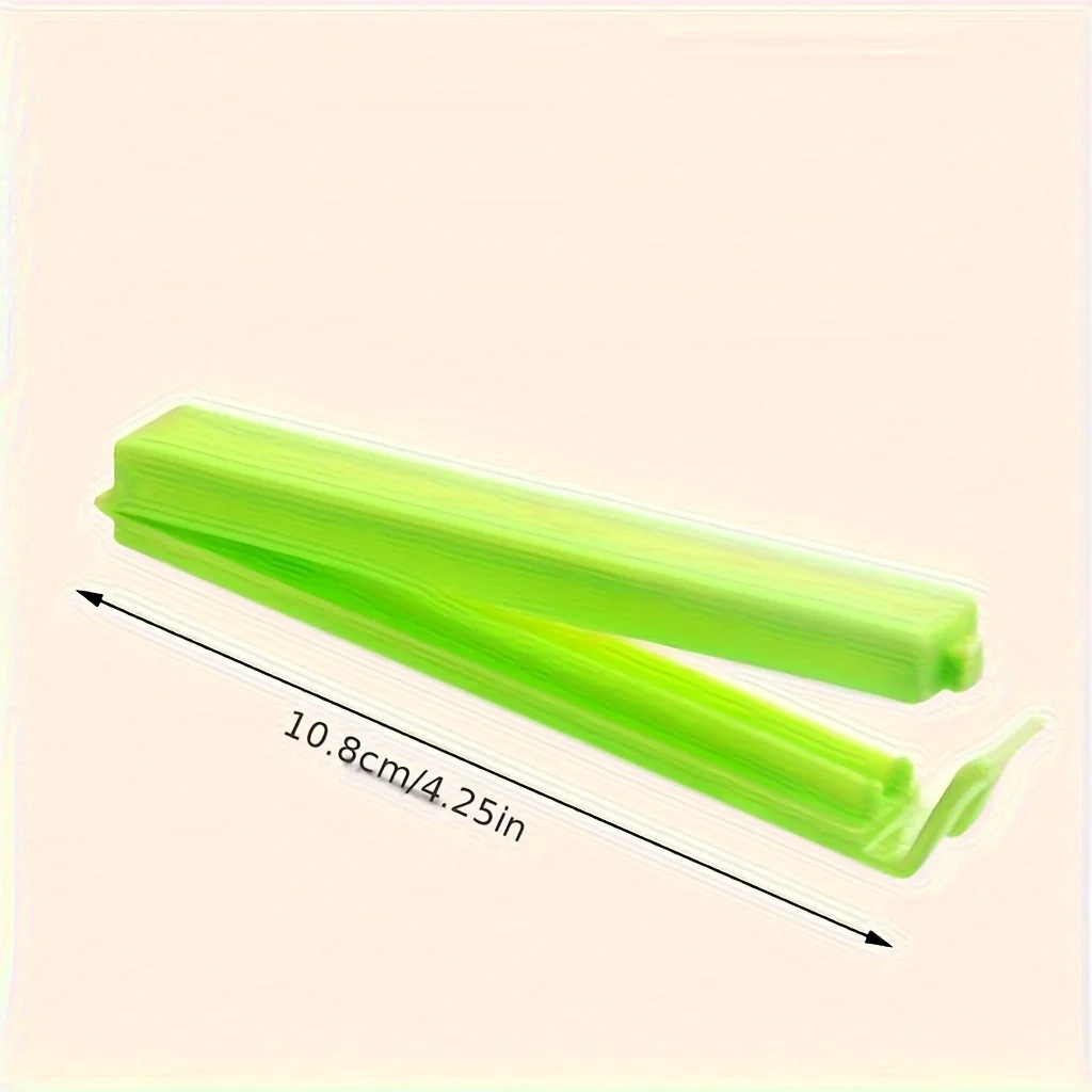 Plastic clamps for food storage bags, reusable sealing clamps, moisture and dust protection, and fresh kitchen organizing tools