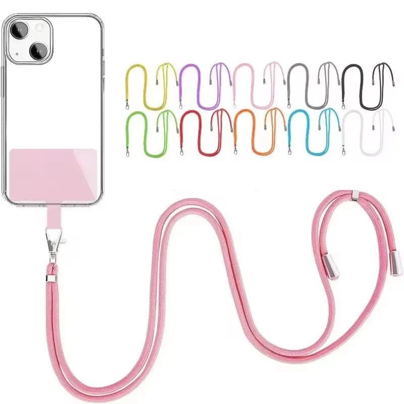1/2pcs Universal Phone Lanyard Detachable Neck Cord For Mobile Key Lanyard Colorful Neck Strap Pendant With Card Accessories