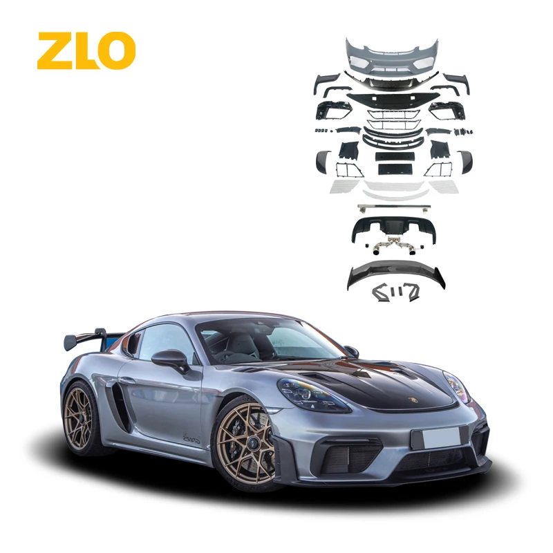 

Wholesale PP Material GT4 RS Style Auto Body Kit for Porsche 718 982 Car Modification Bodykit Bumpers