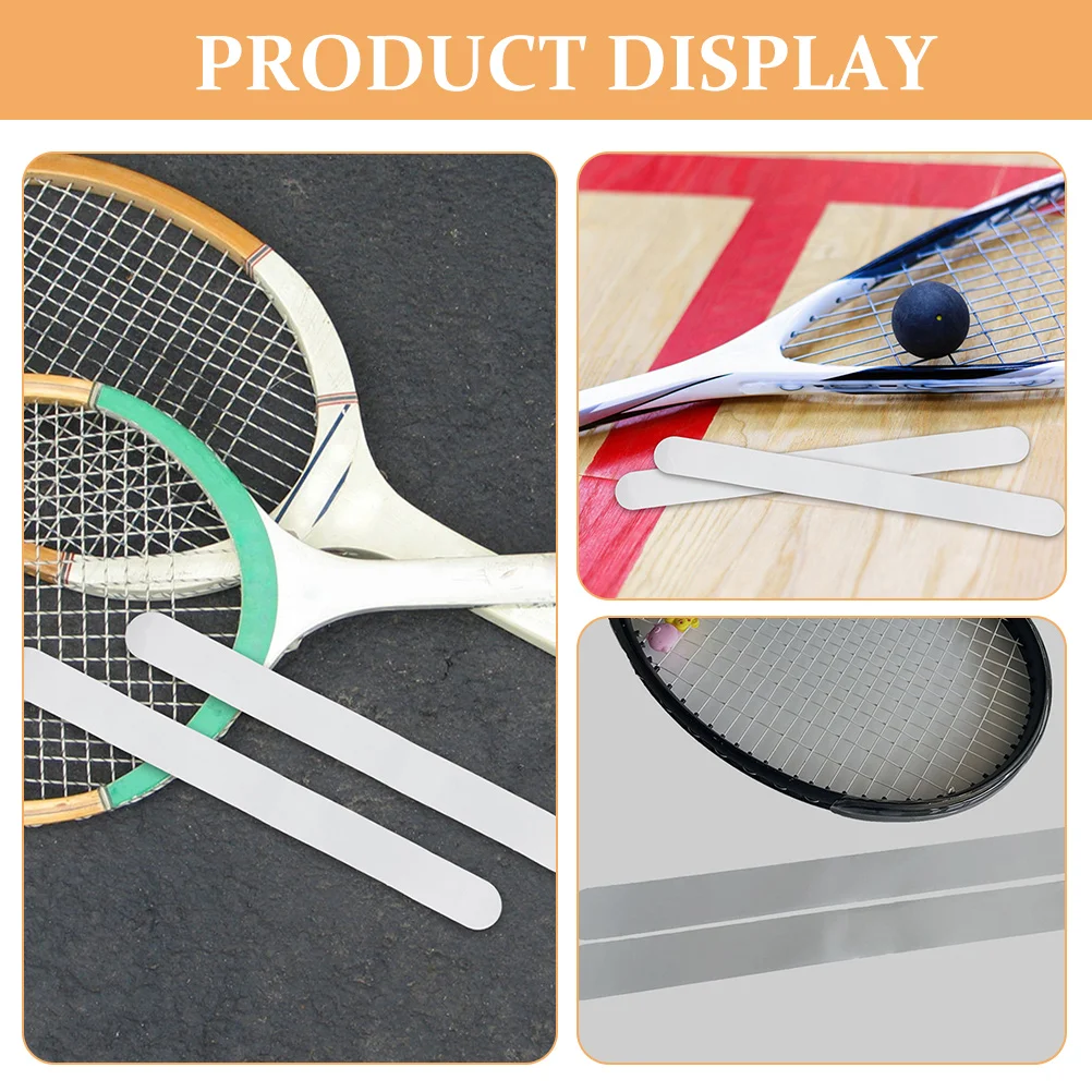 

2Pcs Transparent Tennis Racket Head Tape Tpu Protective Strip Lightweight Clear Racquet Frame Protection Tape for Badminton