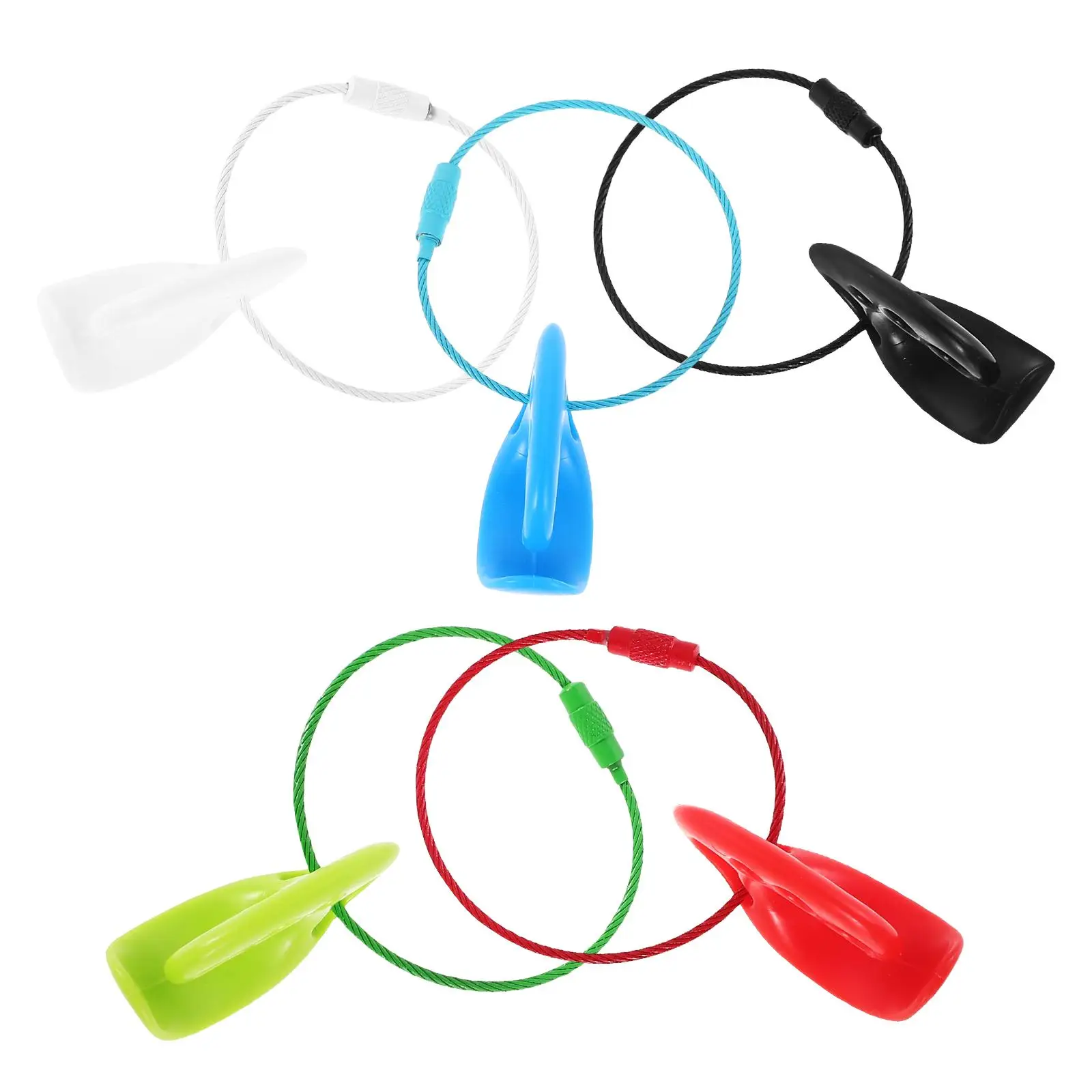 

5 Pcs Flying Disc Hooks Sport Disk Hangers Portable Buckles Outdoor Beach Disc Accessories