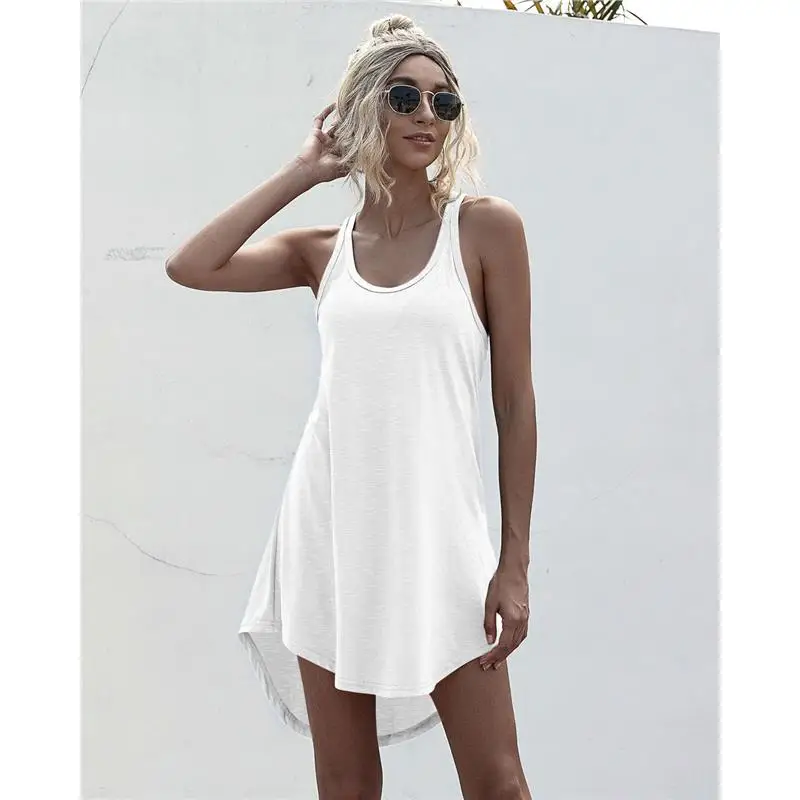 Koszula z dekoltem w kształcie litery U, elegancka, do pracy, z krótkim rękawem, spódnica, codzienna, luźna, z wysokim stanem, w kształcie litery A, na sezon letni, kolorowa, damska.