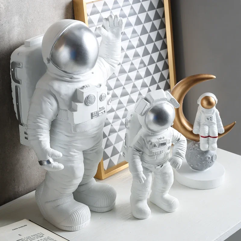 Modern Astronaut Miniatures Figurine, Resin Craft, Home Garden Fashion, Tabletop Furnishing, Articles, Wedding Decor