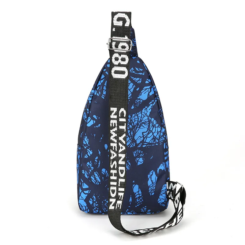 حقيبة الصدر للرجال كتف واحد كروسبودي عادية مائل الصليب أكسفورد القماش حقيبة ظهر مائلة الرياضة ركوب الصدر حقيبة مائلة