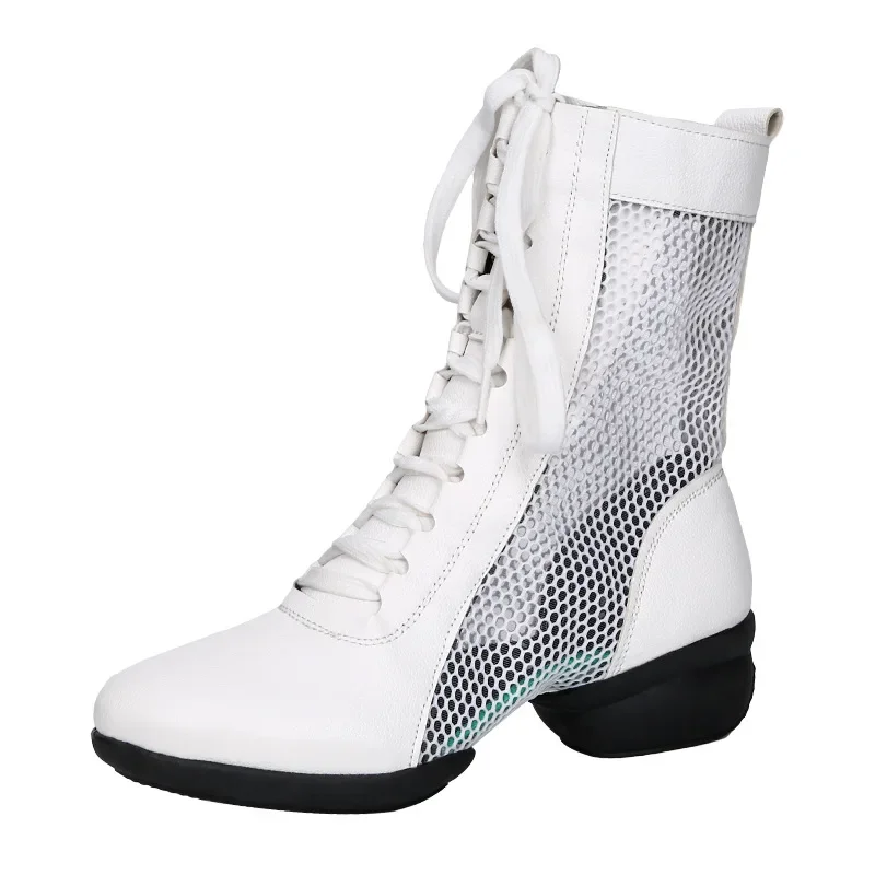 Dance Boots Women's Jazz Modern Dance Shoes Soft Bottom Sailor Ladies Square Dancing Shoes Sports Boots Size 34-42