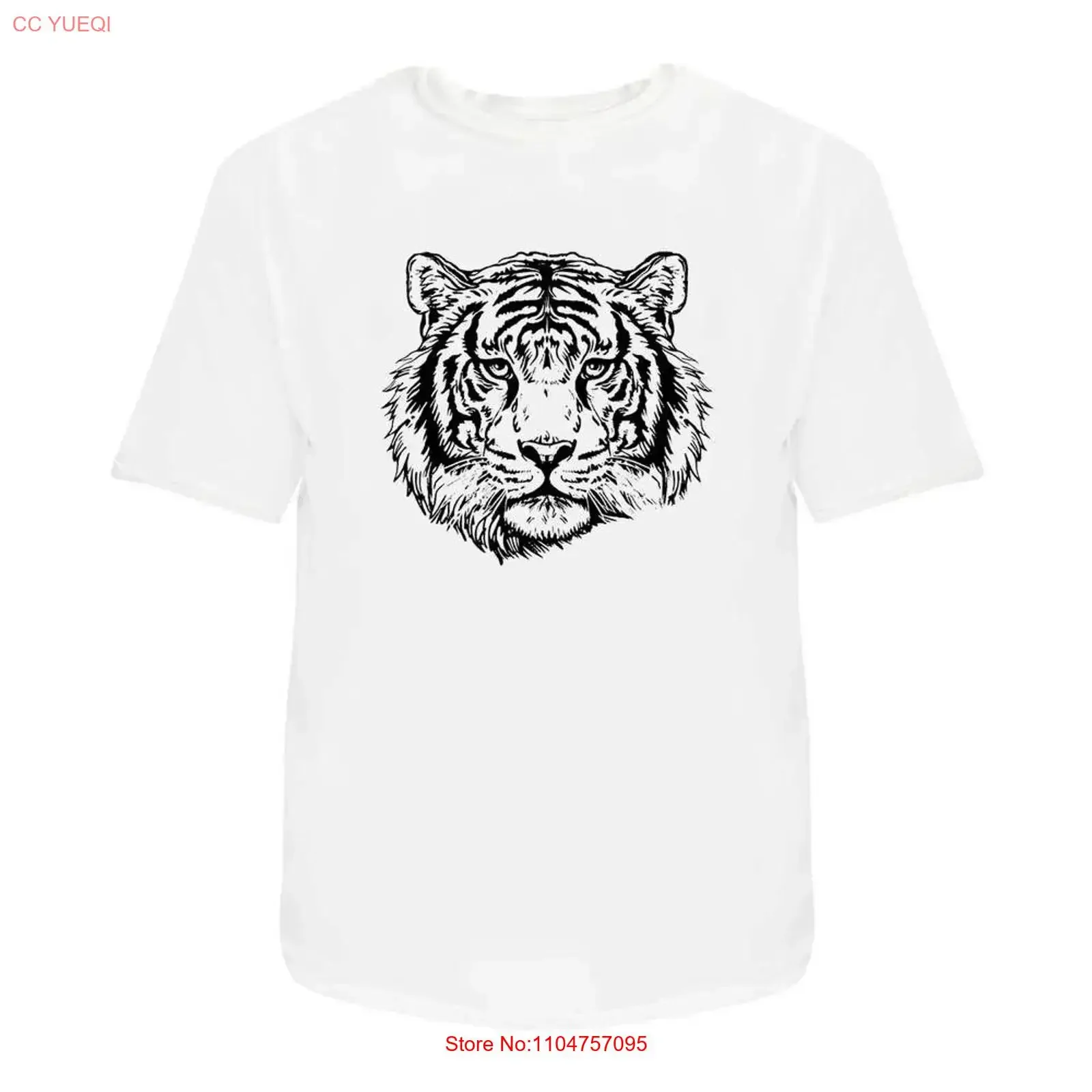 'Tiger Head ' T Shirt 100 Cotton S XXL TA056459 vintage Washed Soft graphic Stylish streetwear Versatile Unisex Slightly