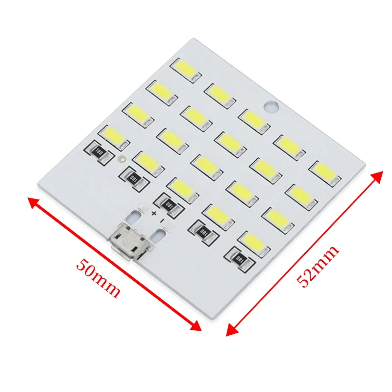 1 STKS hoge kwaliteit 5730 smd 5 V 430mA ~ 470mA Wit Mirco Usb 5730 LED verlichting paneel USB mobiele licht noodverlichting nachtlampje