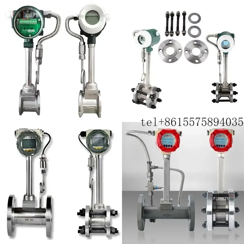hot Digital Steam Air Flow Meter Price Intelligent Steam Compressed air High-precision Count Display Flowmeter